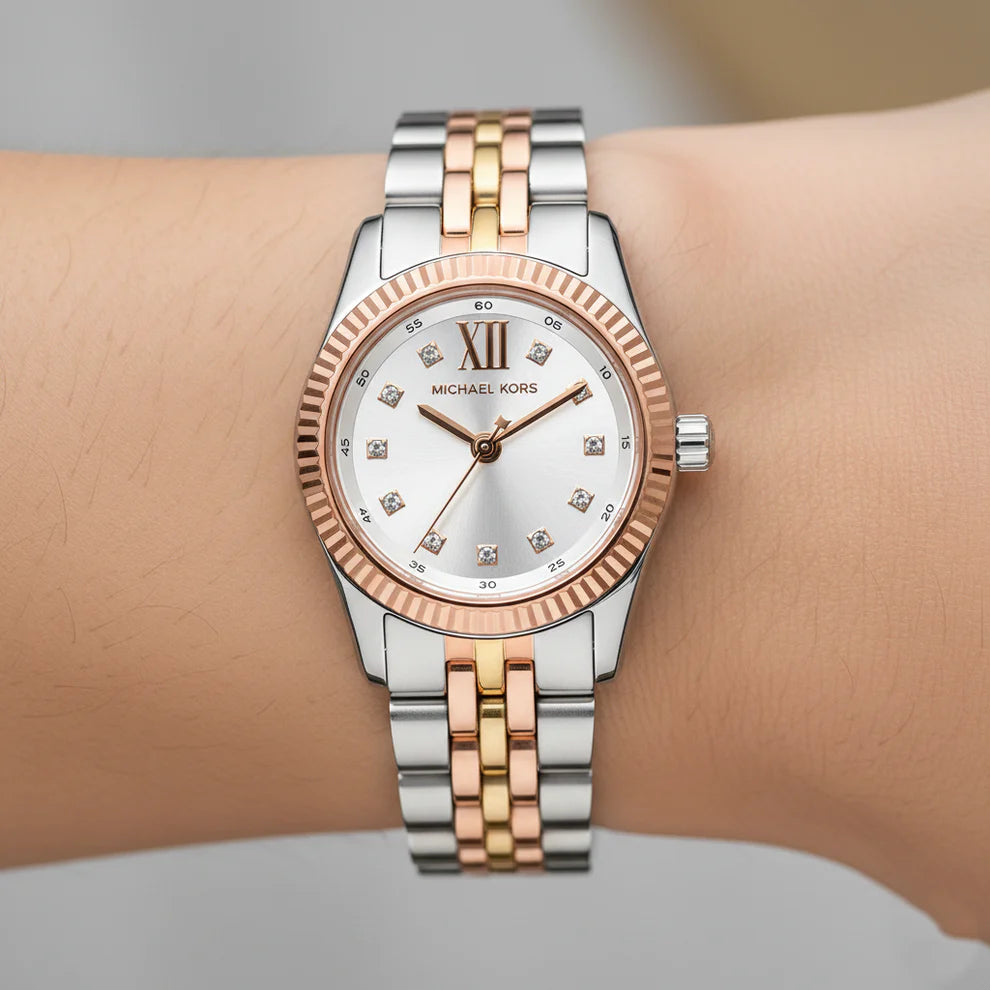 Michael Kors Lexington Women’s Watch MK4987 – Silver & Rose Gold Two-Tone