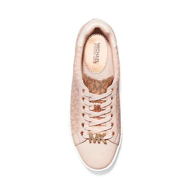 Michael Kors Women’s Monogram Logo Trainer – Pink Platform Sneakers, Size 11 MK-SHOES-012