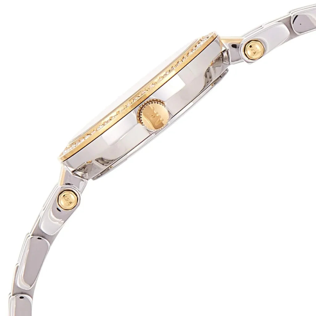 Michael Kors MK3323 Darci Petite Two-Tone Watch for Women – Silver Dial, 28mm