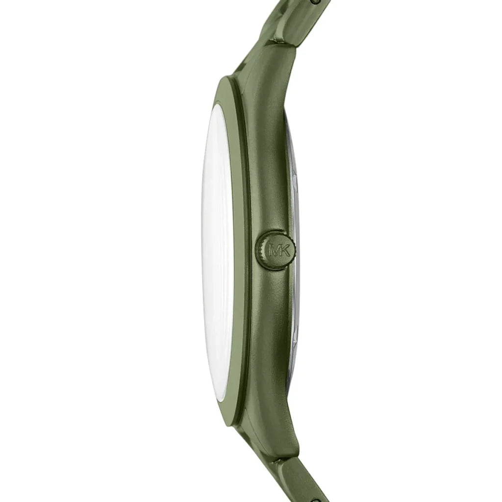 Michael Kors Runway Slim MK4526 Women's Watch – Green Dial, Stainless Steel Bracelet, Quartz Movement