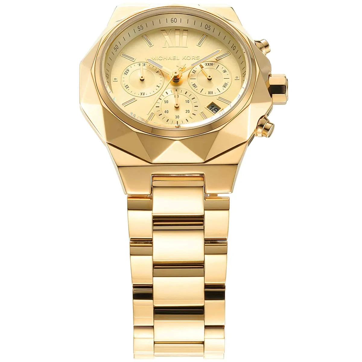 Michael Kors Raquel Women’s Watch MK4690 – Elegant Gold Analog with Stopwatch