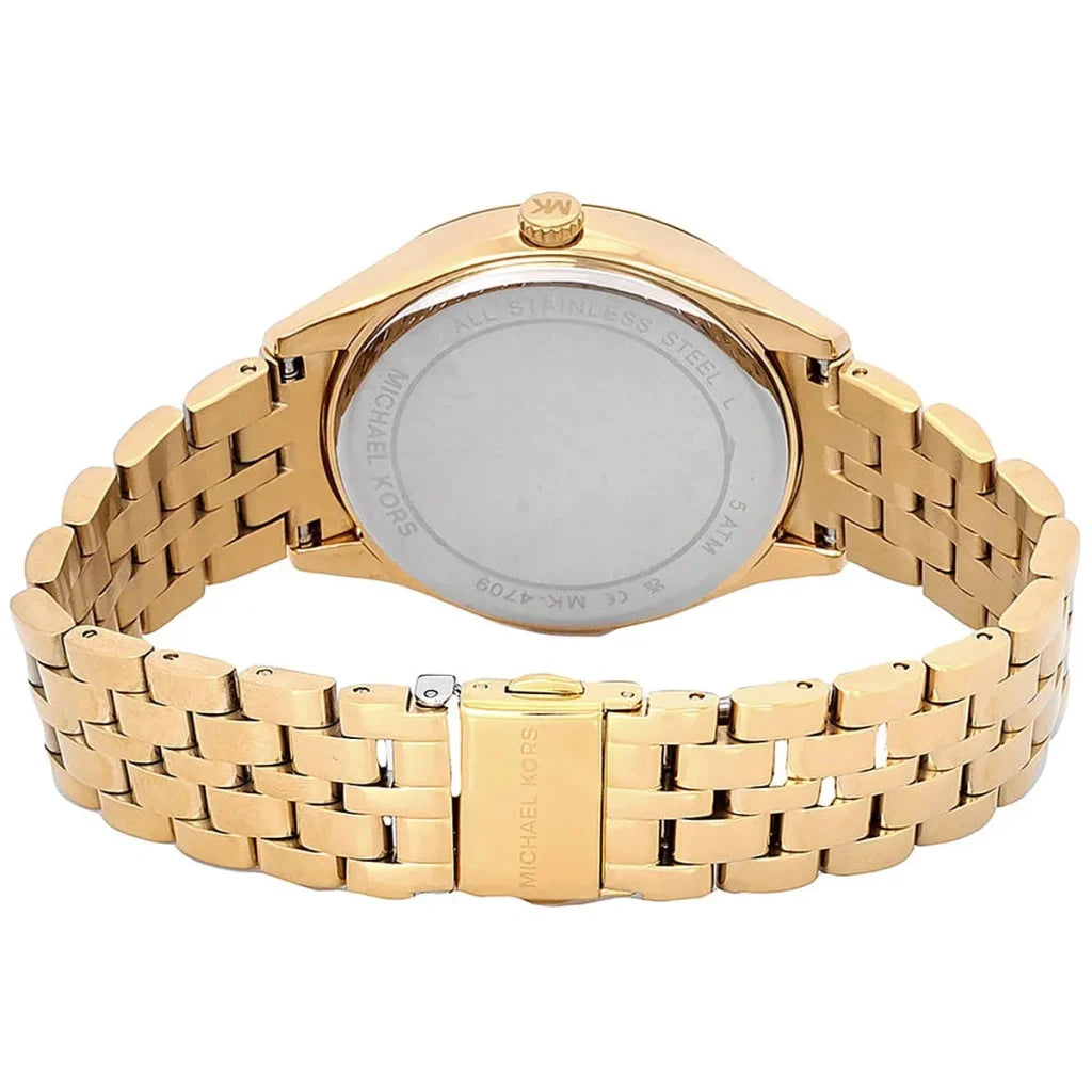 Michael Kors Women's Harlowe Gold-Tone Stainless Steel Watch MK4709