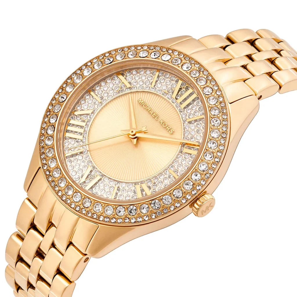 Michael Kors Women's Harlowe Gold-Tone Stainless Steel Watch MK4709