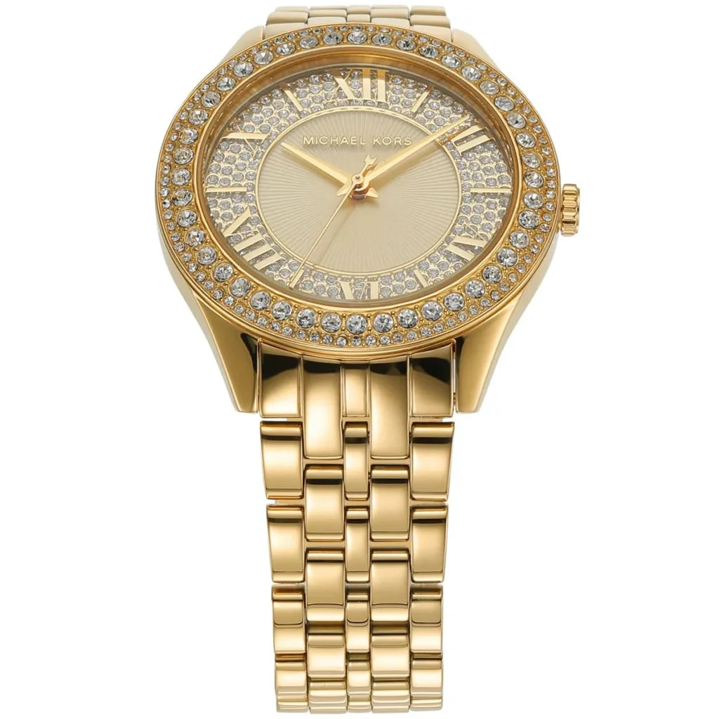 Michael Kors Women's Harlowe Gold-Tone Stainless Steel Watch MK4709