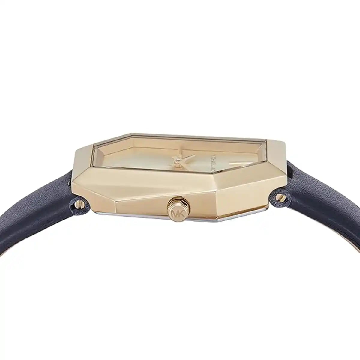 Michael Kors Women’s Watch MK4880 – Suri Round Design with Black Genuine Leather Strap