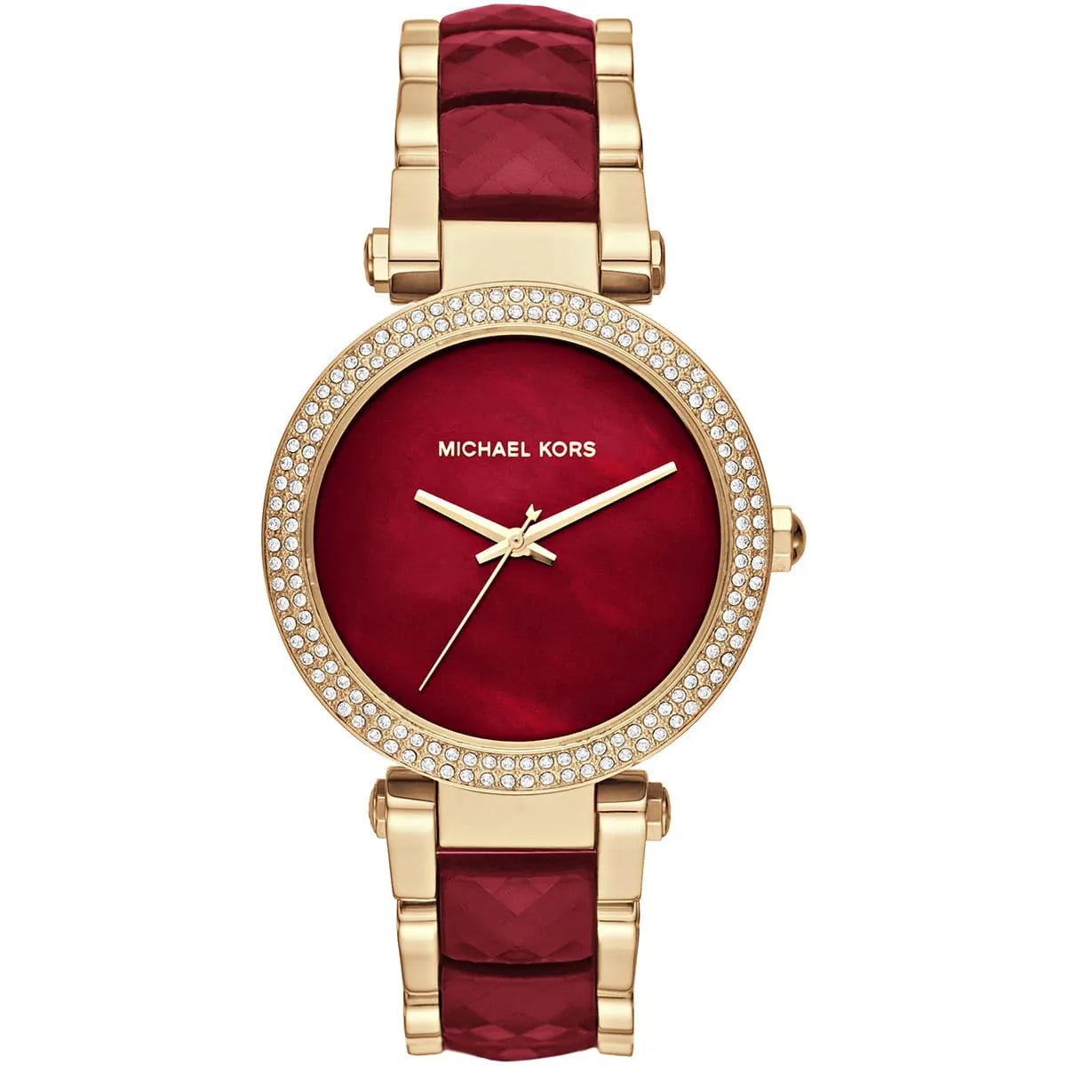 Michael Kors Parker MK6427 Women’s Watch – Red Dial, Red & Gold Stainless Steel Bracelet, 39mm, Quartz Movement, 100M Water Resistant