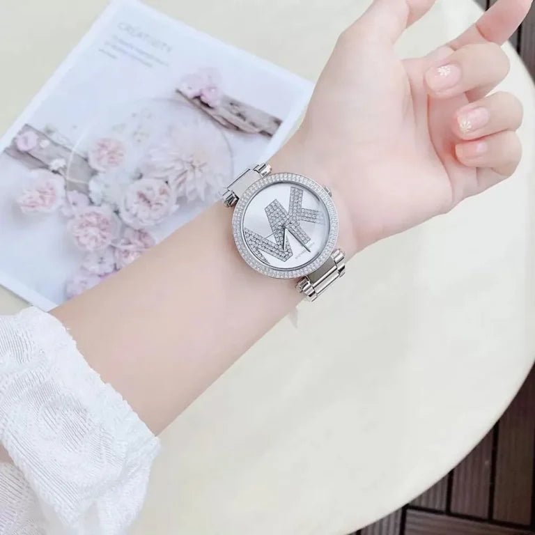Michael Kors Parker MK6658 Women’s Watch – Silver Stainless Steel Bracelet & Dial | 39mm Quartz Elegant Luxury Timepiece