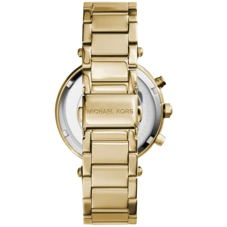 Michael Kors Parker MK6659 Women’s Watch – Gold Stainless Steel Bracelet & Gold Dial | 39mm Quartz Luxury Timepiece