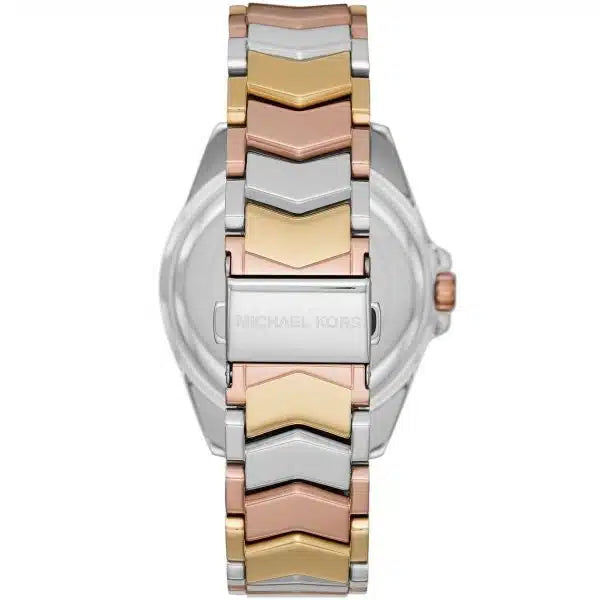 Michael Kors MK6686 Whitney Women's Watch – Tri-Tone Stainless Steel Analog Watch for Women, White Dial, Quartz Movement, 50M Water Resistant