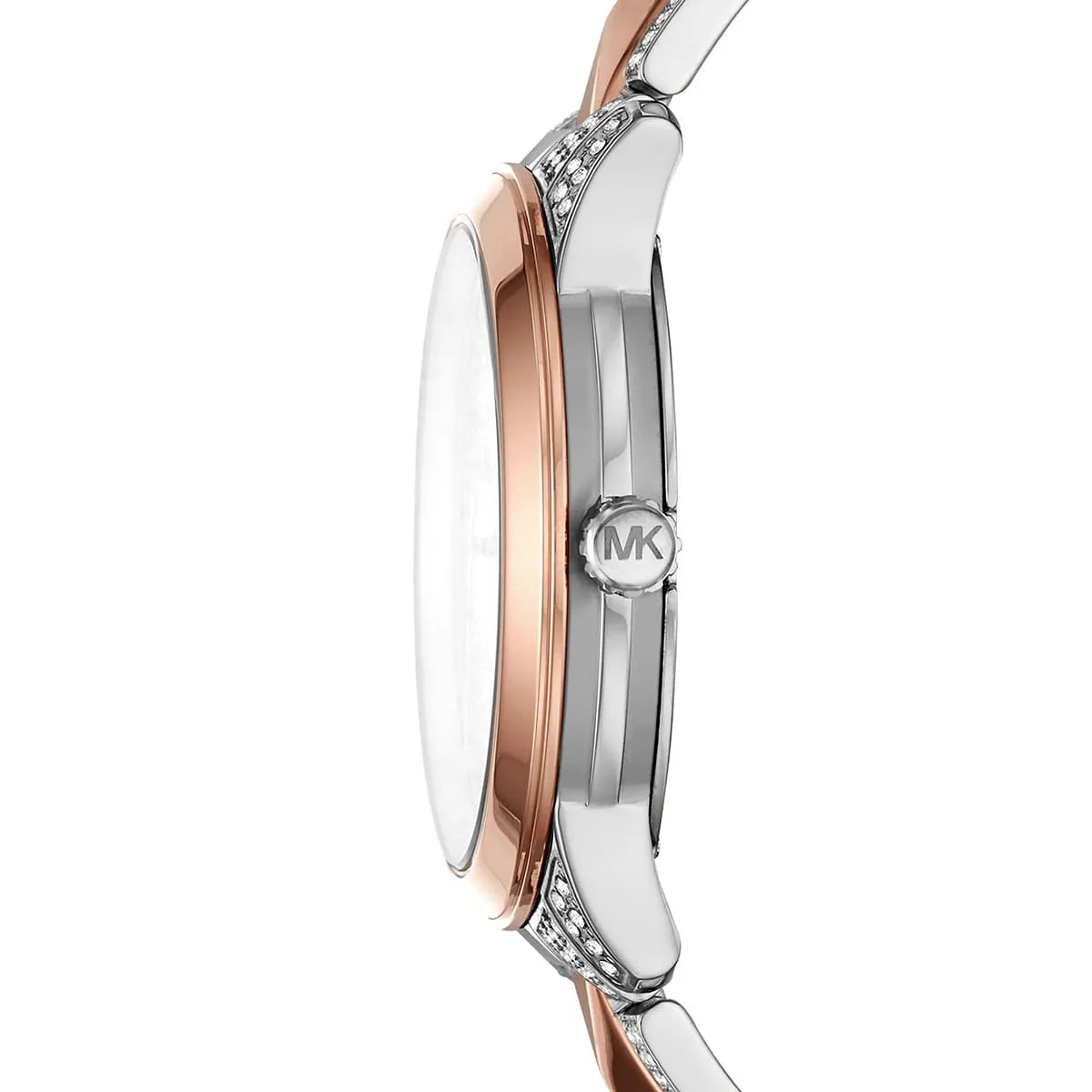 Michael Kors Runway Mercer Women’s Watch MK6716 – Silver & Rose Gold Stainless Steel with Silver Dial