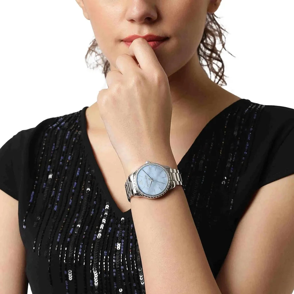 Michael Kors Layton MK6847 Women’s Watch – Blue Dial, Silver Stainless Steel Bracelet, 38mm, Quartz Movement, 50M Water Resistant