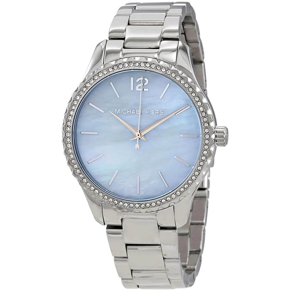 Michael Kors Layton MK6847 Women’s Watch – Blue Dial, Silver Stainless Steel Bracelet, 38mm, Quartz Movement, 50M Water Resistant