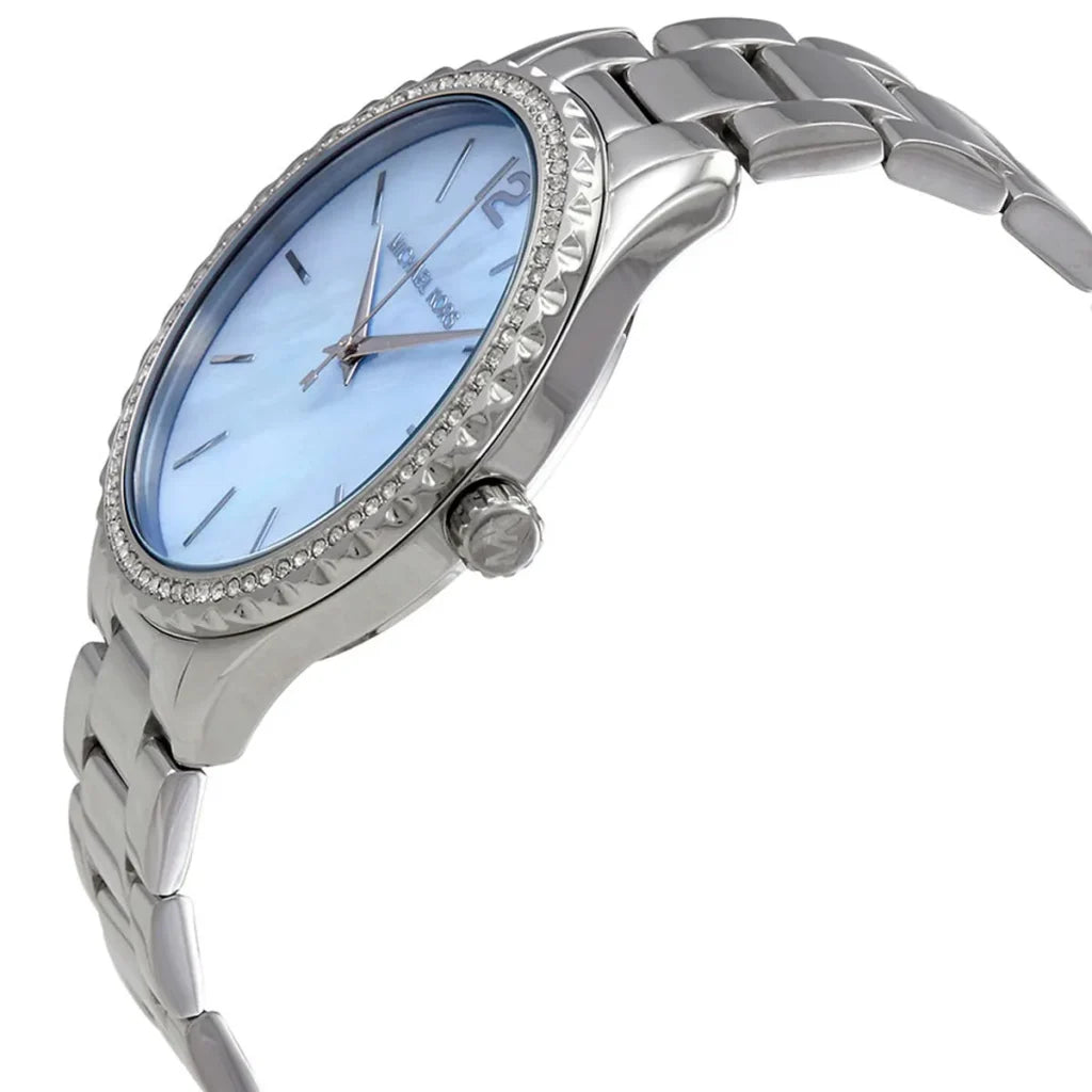 Michael Kors Layton MK6847 Women’s Watch – Blue Dial, Silver Stainless Steel Bracelet, 38mm, Quartz Movement, 50M Water Resistant