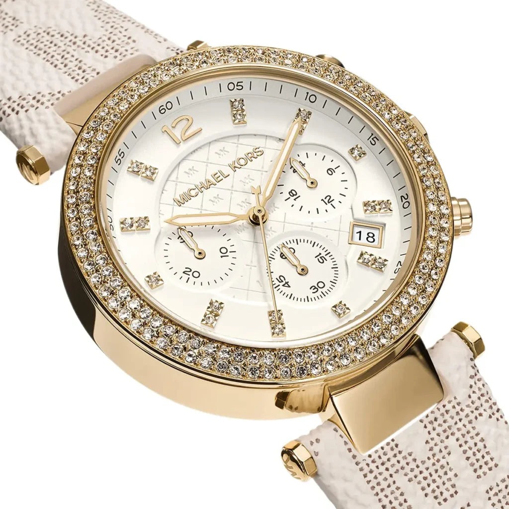 Michael Kors Michael Kors Parker Women’s Watch MK6916 – White Dial & Beige Strap