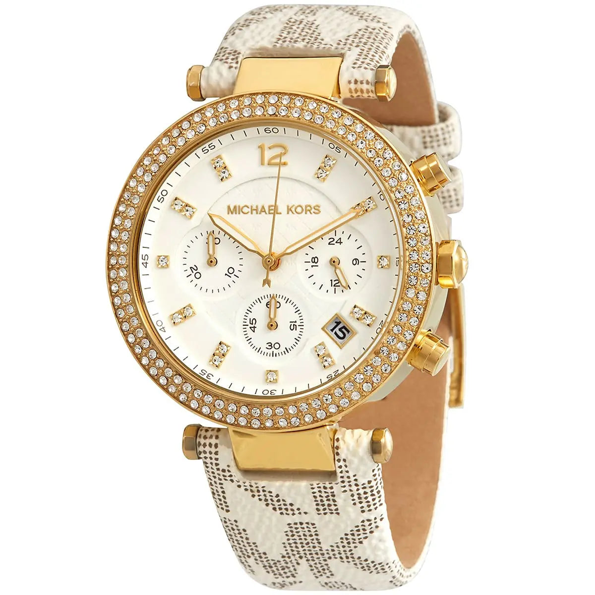 Michael Kors Michael Kors Parker Women’s Watch MK6916 – White Dial & Beige Strap