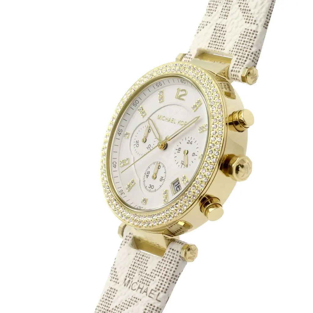 Michael Kors Michael Kors Parker Women’s Watch MK6916 – White Dial & Beige Strap