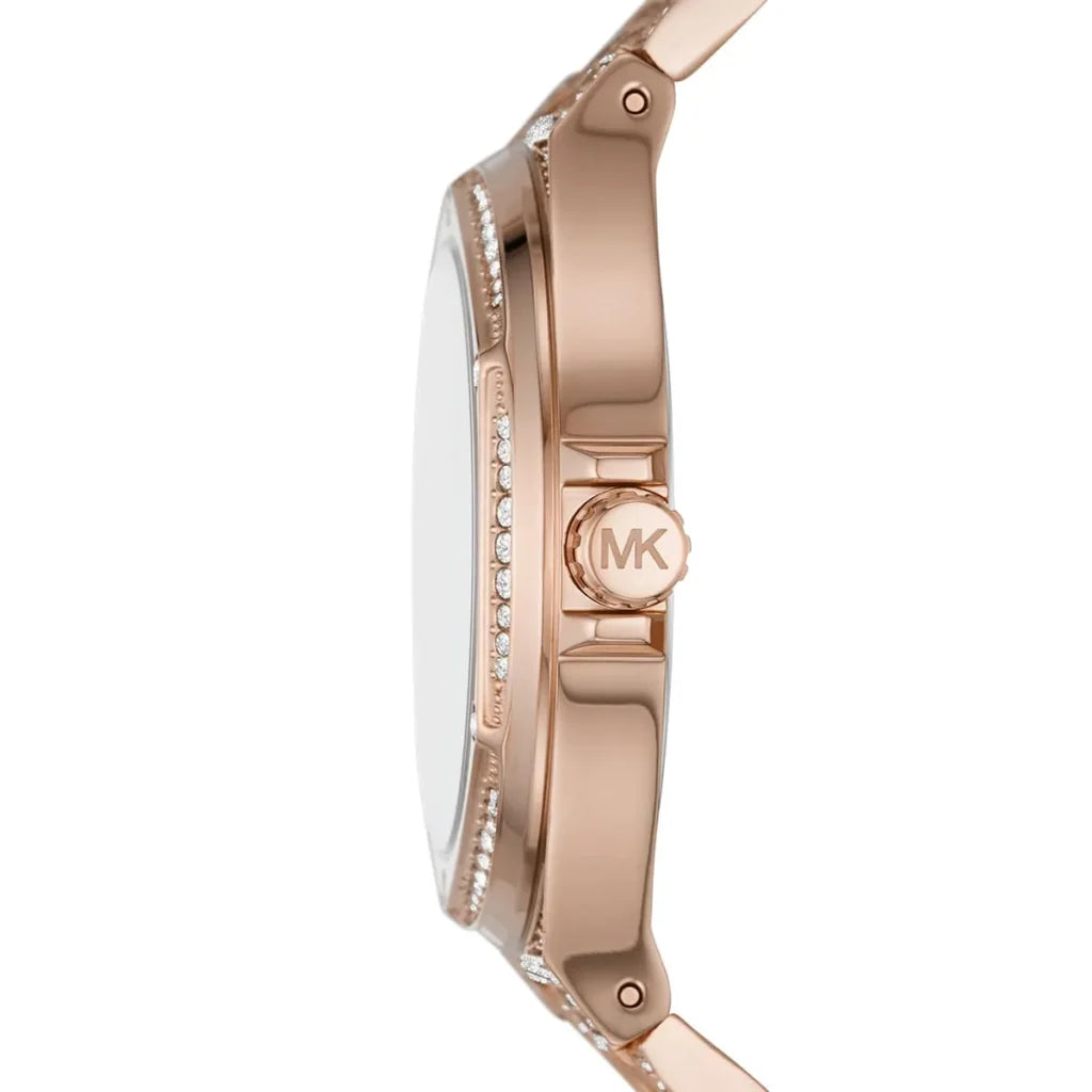 Michael Kors Camille MK6992 Women’s Watch – Pink Dial, Rose Gold Stainless Steel Bracelet, Quartz, 41mm, 50M Water Resistant