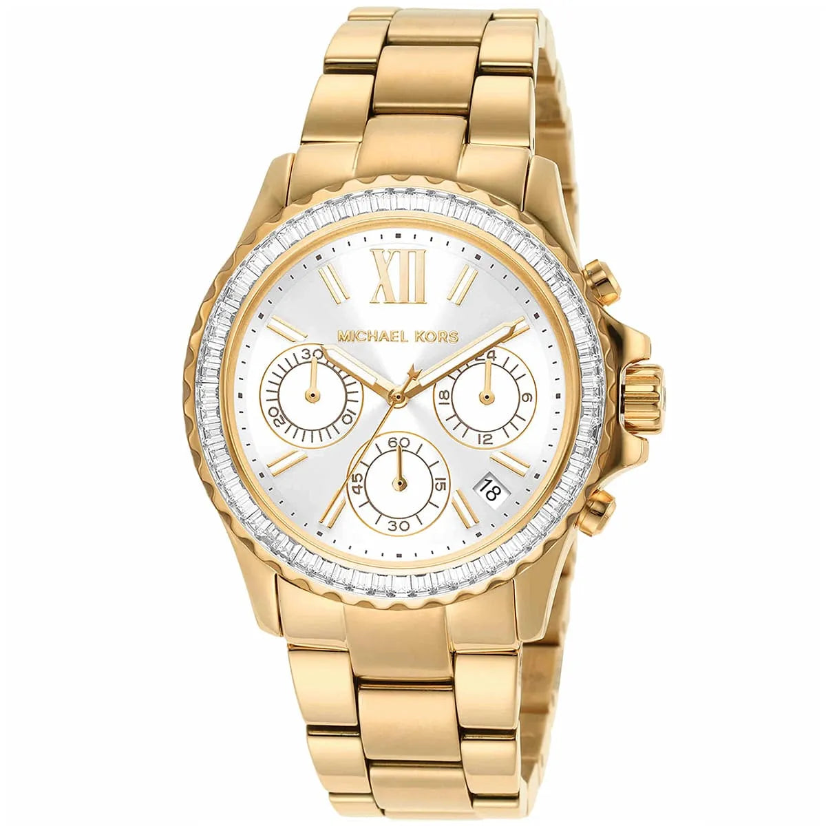 Michael Kors Everest MK7212 Women’s Quartz Watch – White Dial Gold Stainless Steel Bracelet
