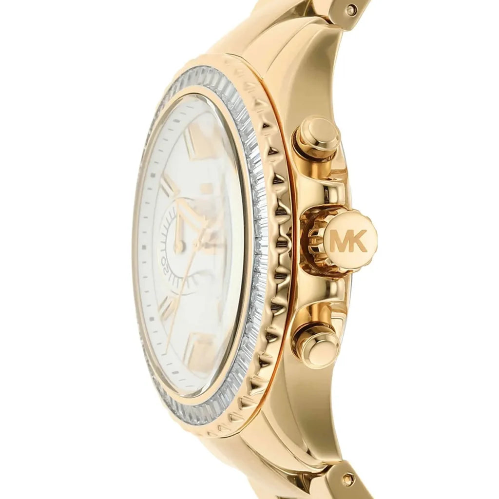 Michael Kors Everest MK7212 Women’s Quartz Watch – White Dial Gold Stainless Steel Bracelet
