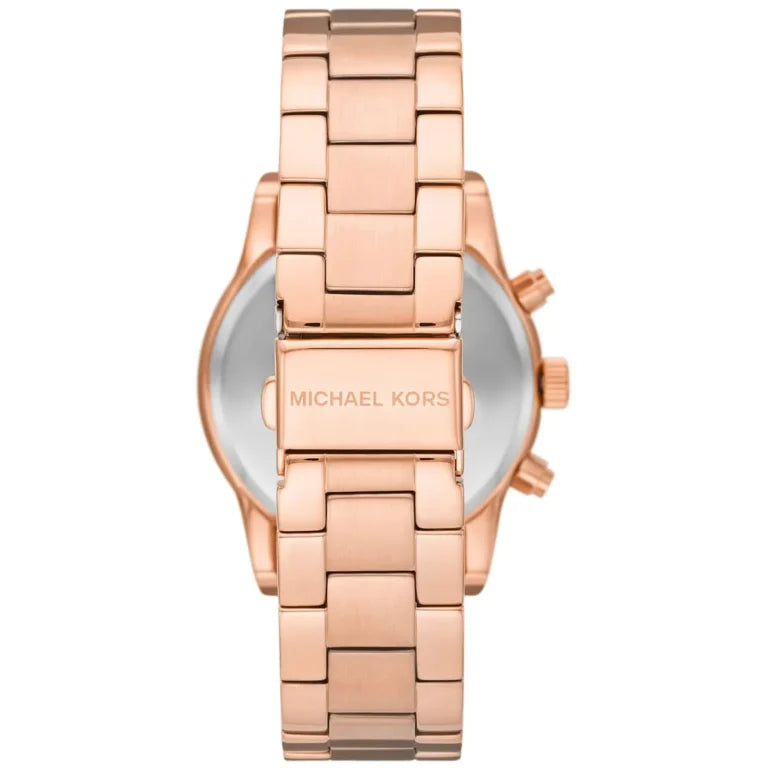 Michael Kors Women’s Ritz MK7302 Rose Gold Stainless Steel Chronograph Watch – 37mm