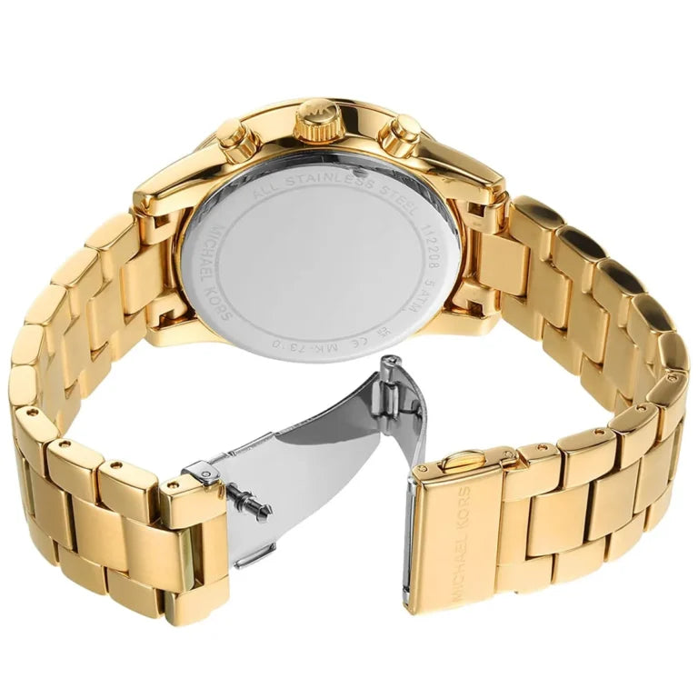 Michael Kors Parker MK7310 Women’s Watch – Gold Stainless Steel Bracelet & Dial | 37mm Quartz Elegant Luxury Timepiece