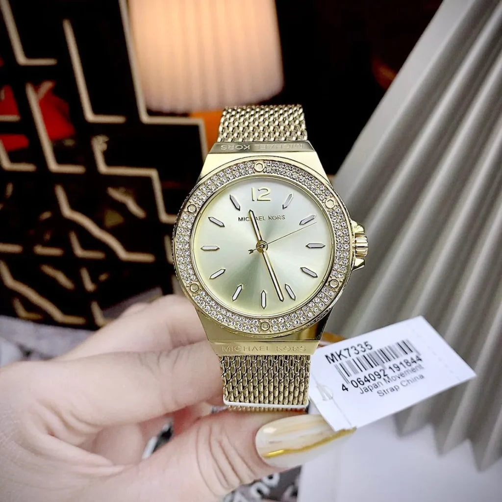 Michael Kors Women's Lennox Gold-Tone Stainless Steel Watch MK7335