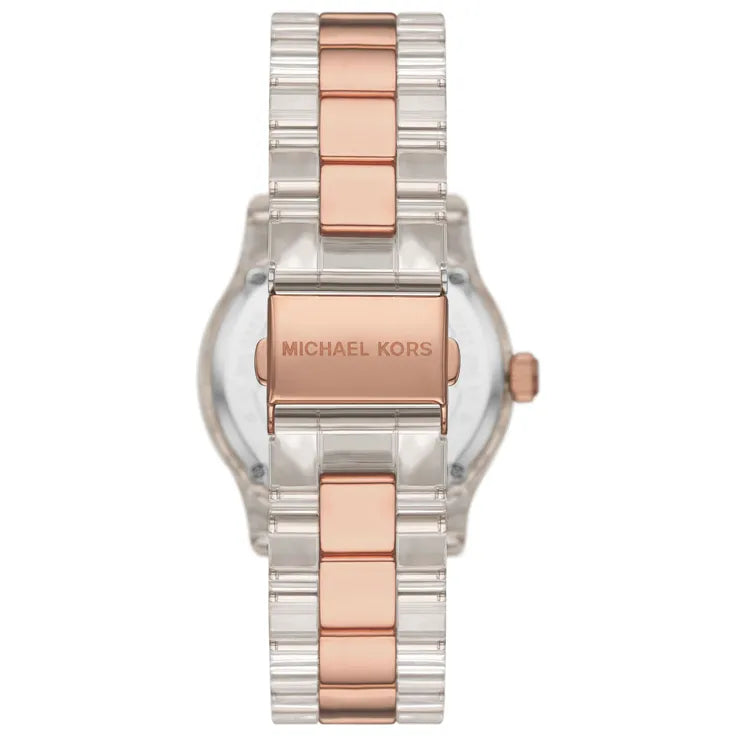 Michael Kors Runway MK7355 Women’s Watch – Rose Gold Case & Multicolor Strap | 38mm Quartz Fashion Timepiece