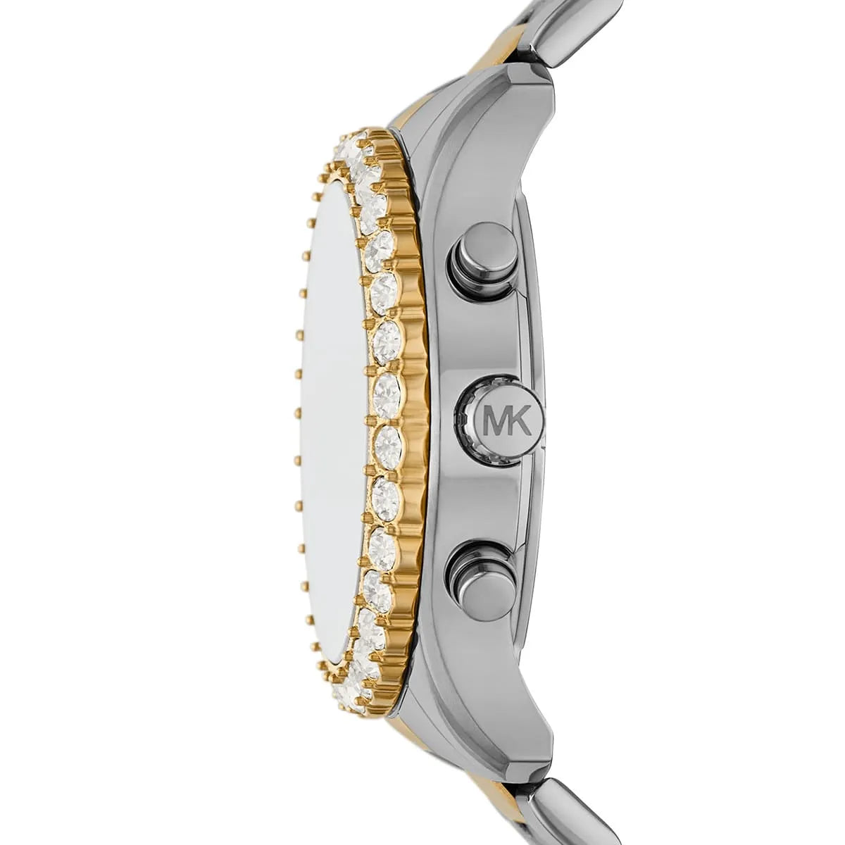 Michael Kors Everest Women’s Watch MK7415 – Two-Tone Silver & Gold with White Dial and Stopwatch
