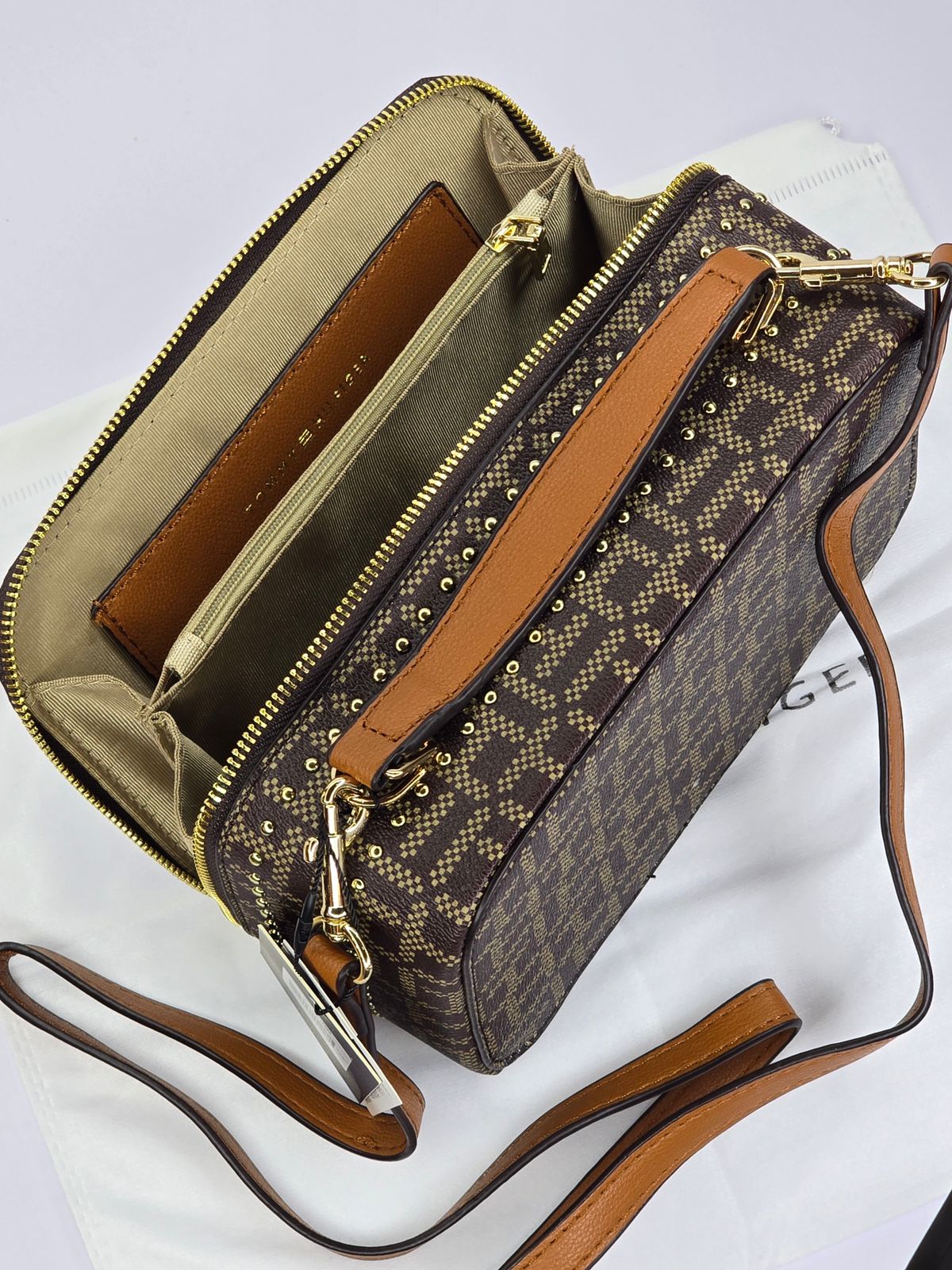Tommy Hilfiger Brown monogram Bag For Women #36