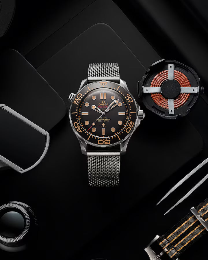 OMEGA Seamaster Diver 300M 007 Edition – 42mm Titanium Automatic Watch (No Time to Die)