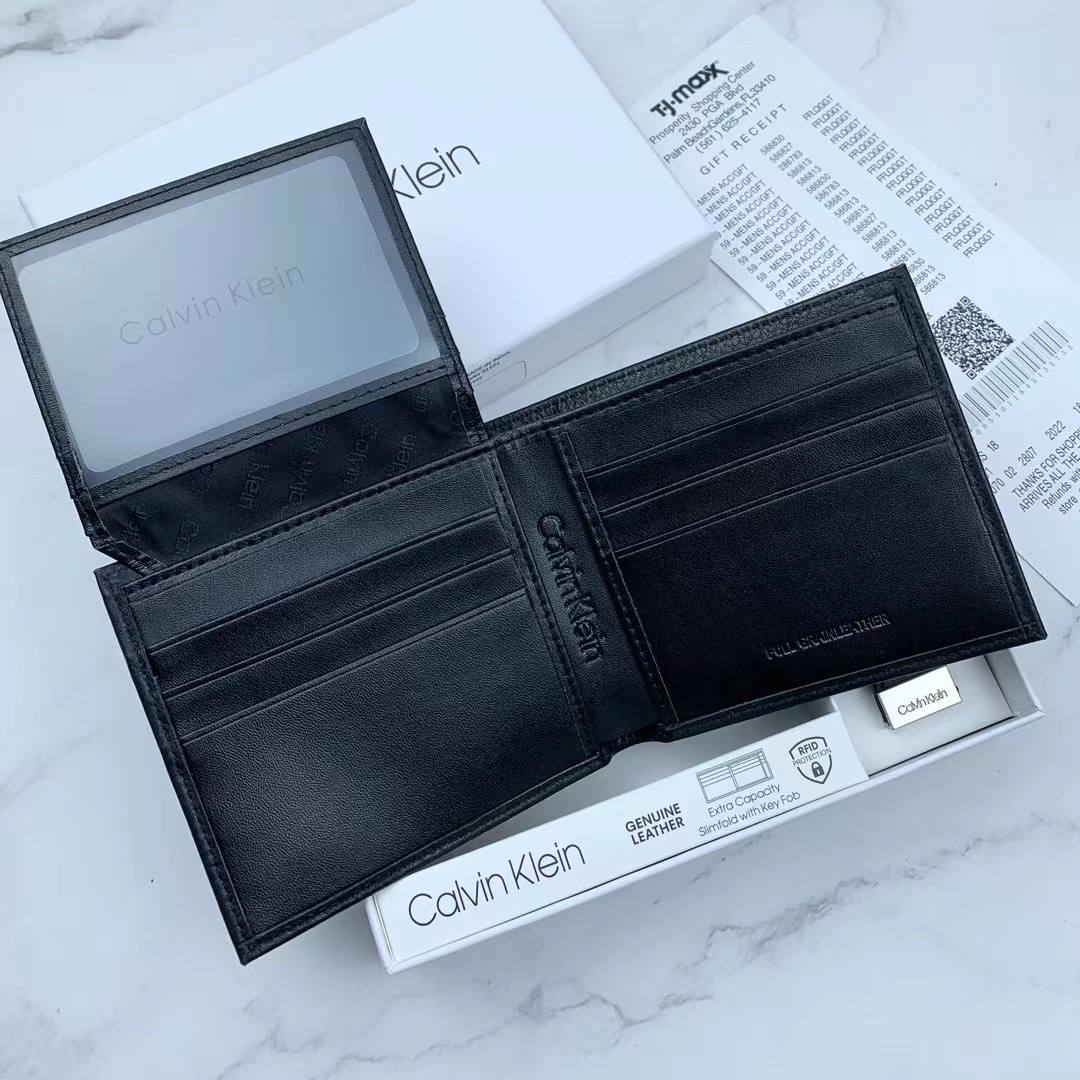 Calvin Klein Wallet & Keychain Set For Men #9