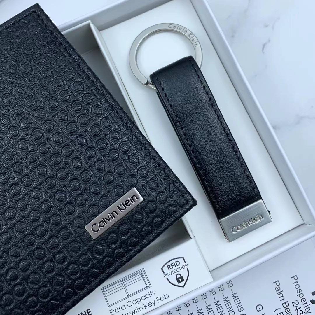 Calvin Klein Wallet & Keychain Set For Men #8