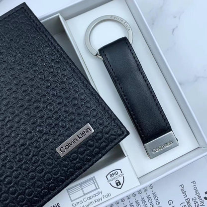 Calvin Klein Wallet & Keychain Set For Men #8