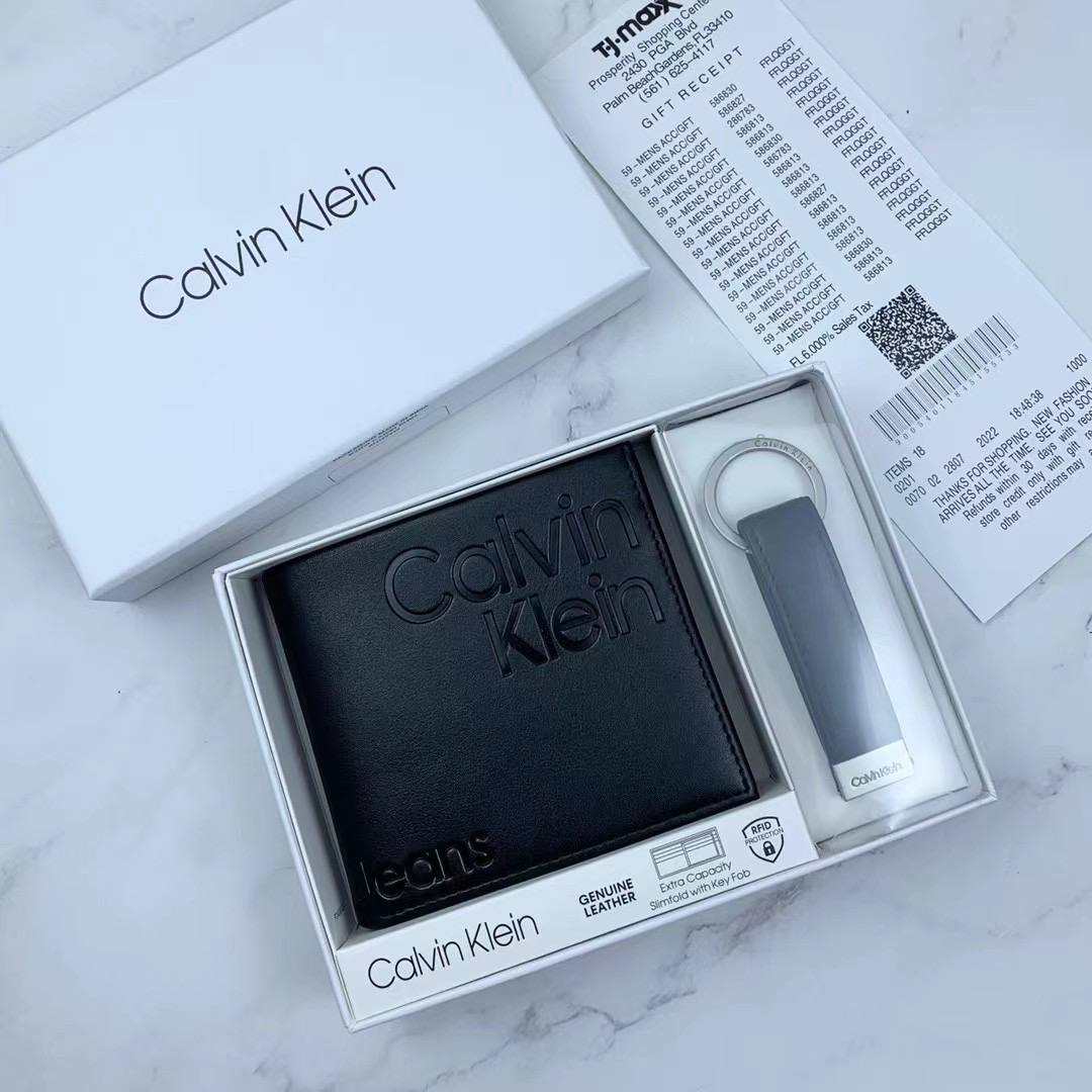 CK Wallet & Keychain Set For Men #15