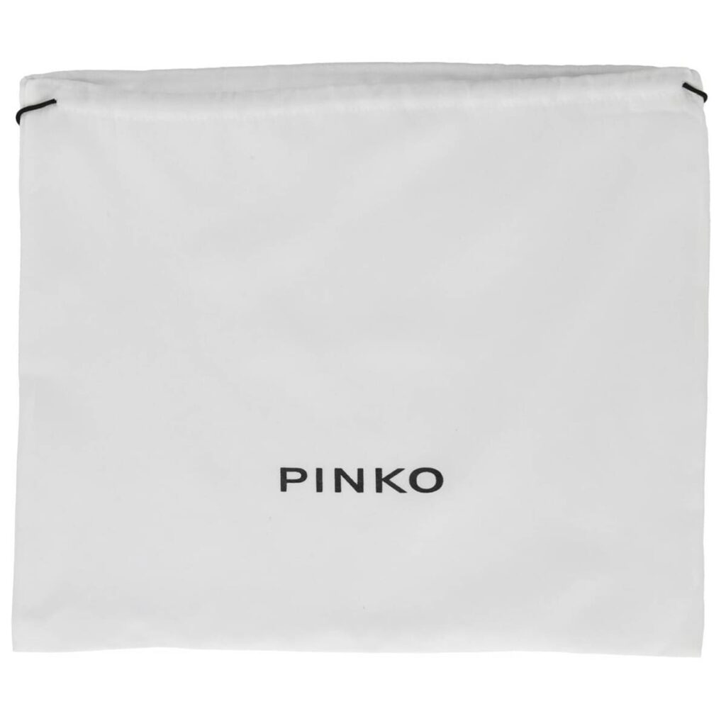 Pinko Women's Leather Shoulder & Crossbody Bag – Black Flap Design with Adjustable Strap#01