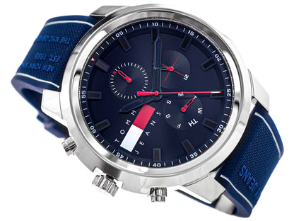 Tommy Hilfiger Men’s Watch – Model 1710582 | Sporty Blue Silicone Design