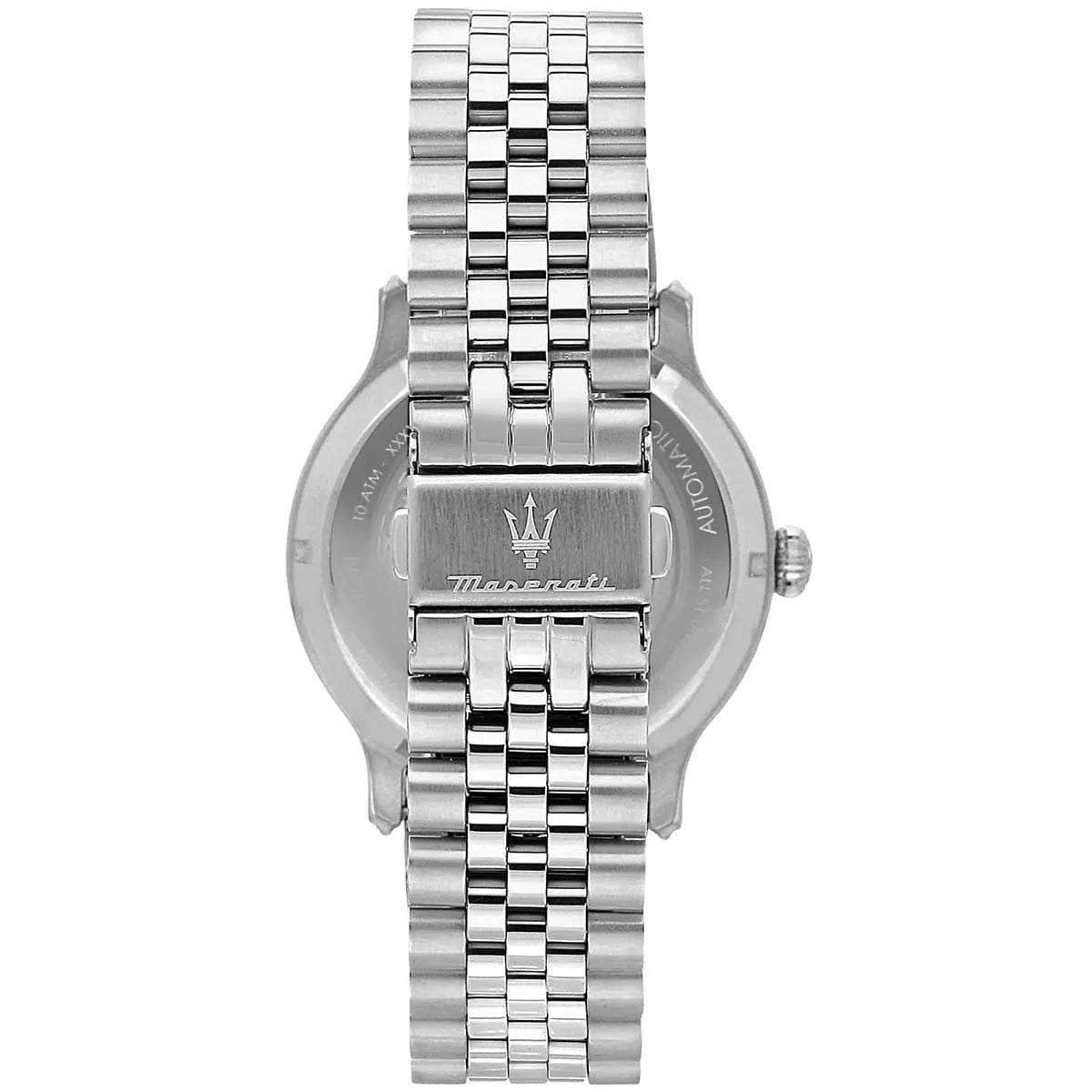 Maserati Men's Watch R8823118015 – Black Dial with Silver Stainless Steel Bracelet