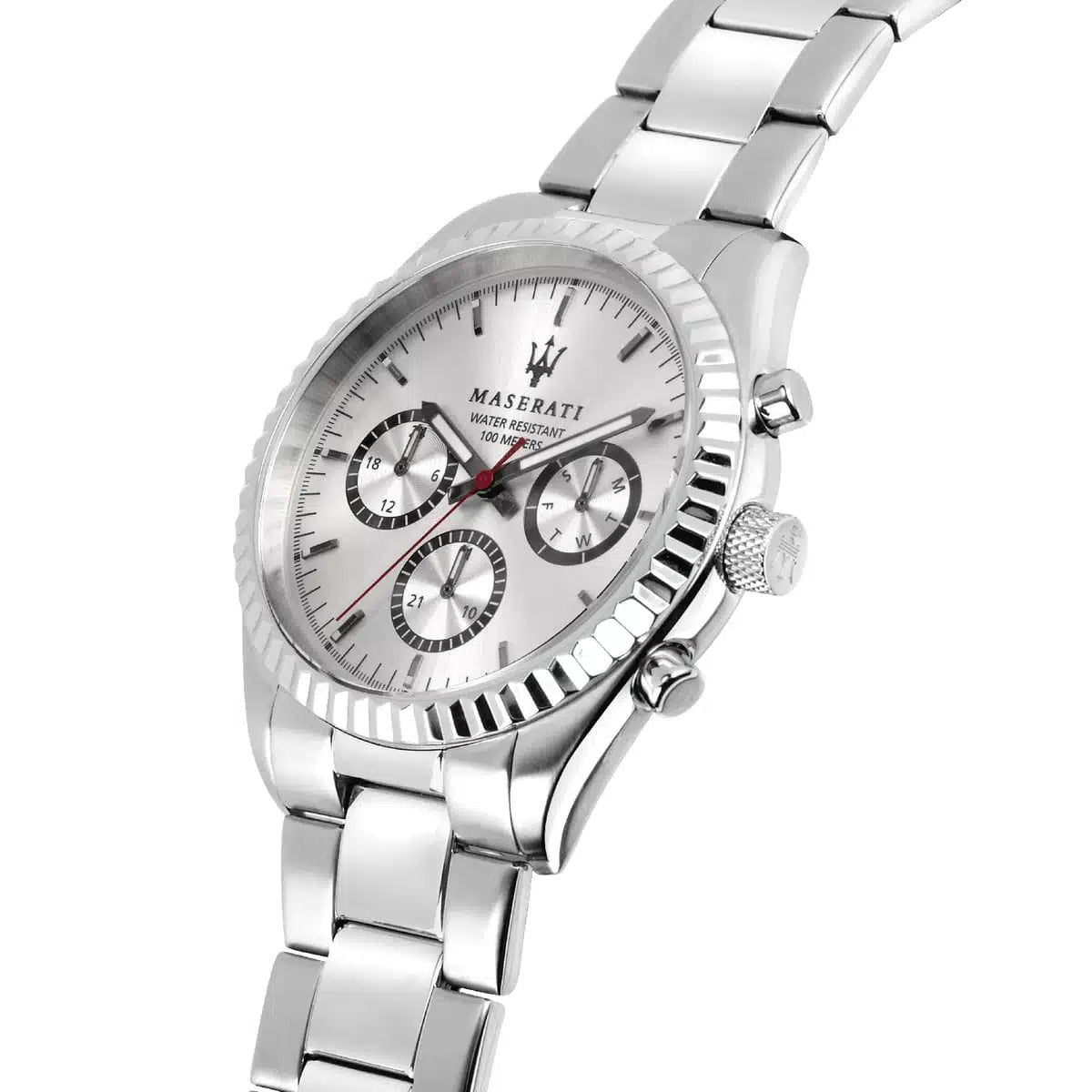 Maserati Maserati Competizione Men’s Watch R8853100018 – Silver Dial Stainless Steel