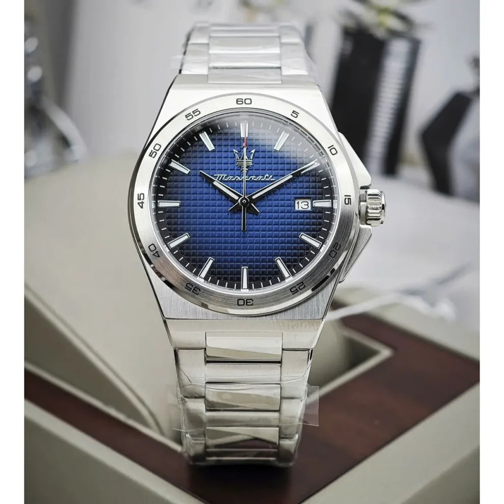 Maserati Velocita Men’s Watch R8853153001 - Blue Dial, Silver Stainless Steel Bracelet