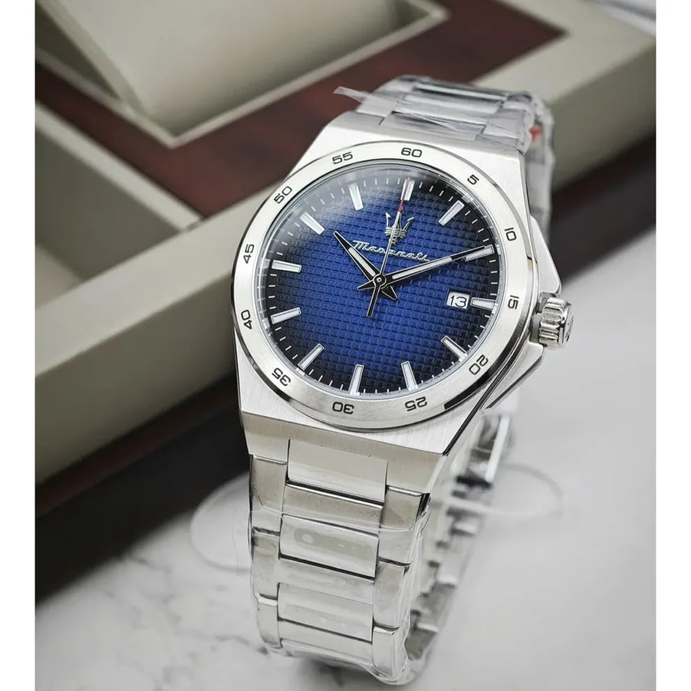 Maserati Velocita Men’s Watch R8853153001 - Blue Dial, Silver Stainless Steel Bracelet