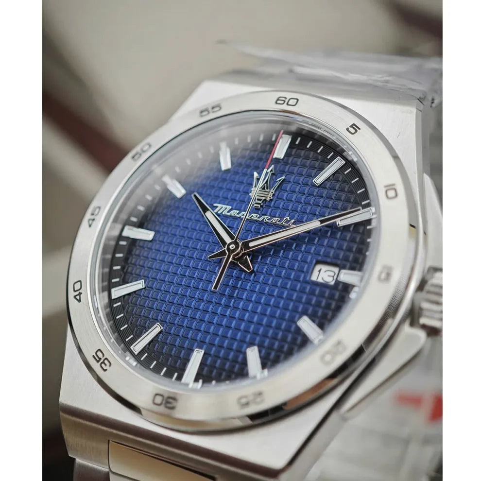 Maserati Velocita Men’s Watch R8853153001 - Blue Dial, Silver Stainless Steel Bracelet