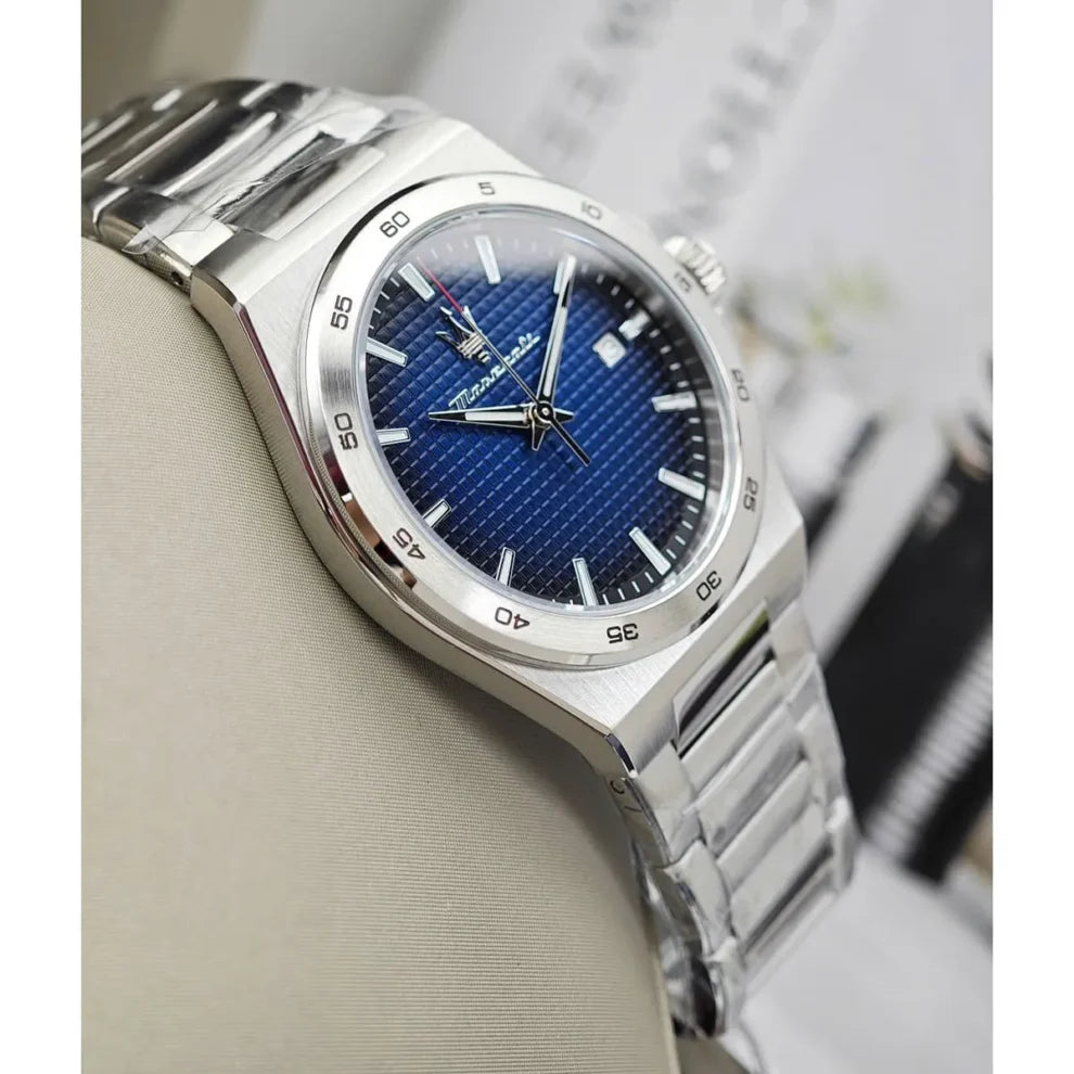 Maserati Velocita Men’s Watch R8853153001 - Blue Dial, Silver Stainless Steel Bracelet