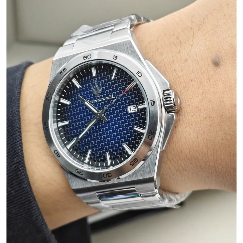 Maserati Velocita Men’s Watch R8853153001 - Blue Dial, Silver Stainless Steel Bracelet