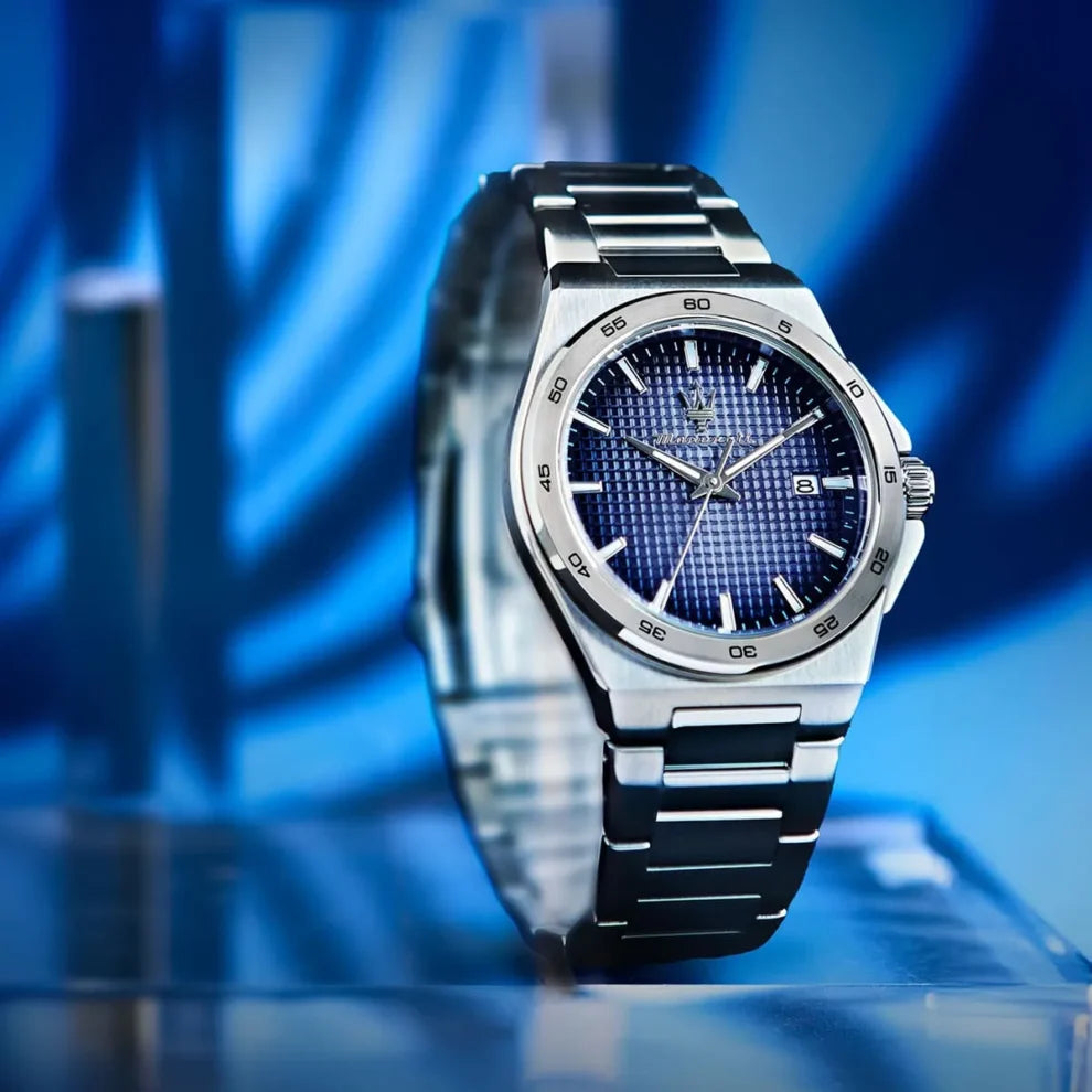 Maserati Velocita Men’s Watch R8853153001 - Blue Dial, Silver Stainless Steel Bracelet