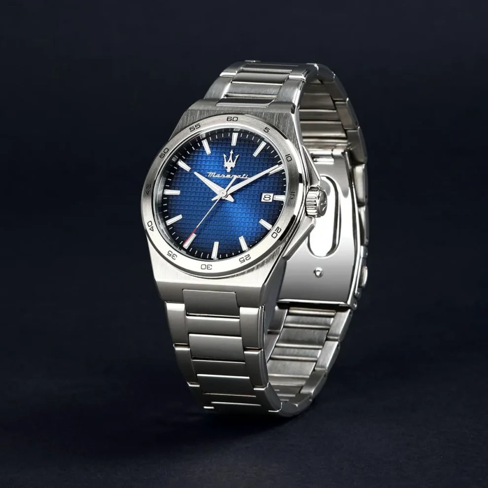 Maserati Velocita Men’s Watch R8853153001 - Blue Dial, Silver Stainless Steel Bracelet