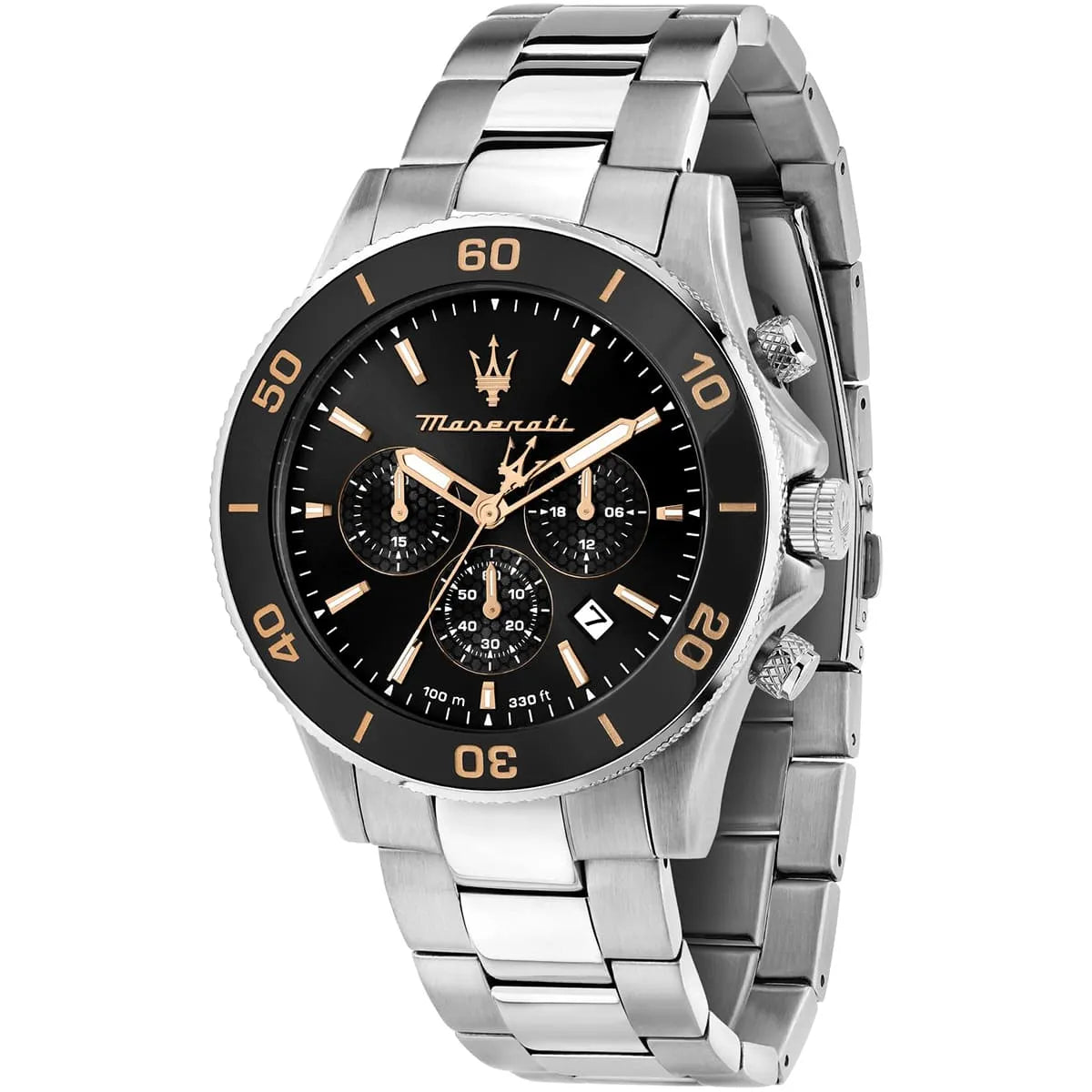 Maserati Competizione Men's Watch R8873600003 - Silver & Black