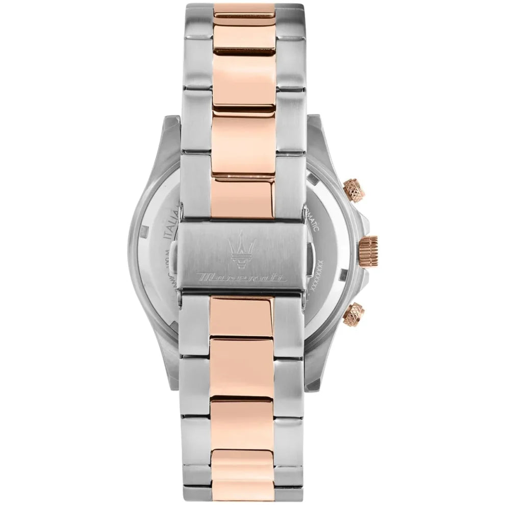 Maserati Competizione Men's Watch R8873600004, Silver & Rose Gold