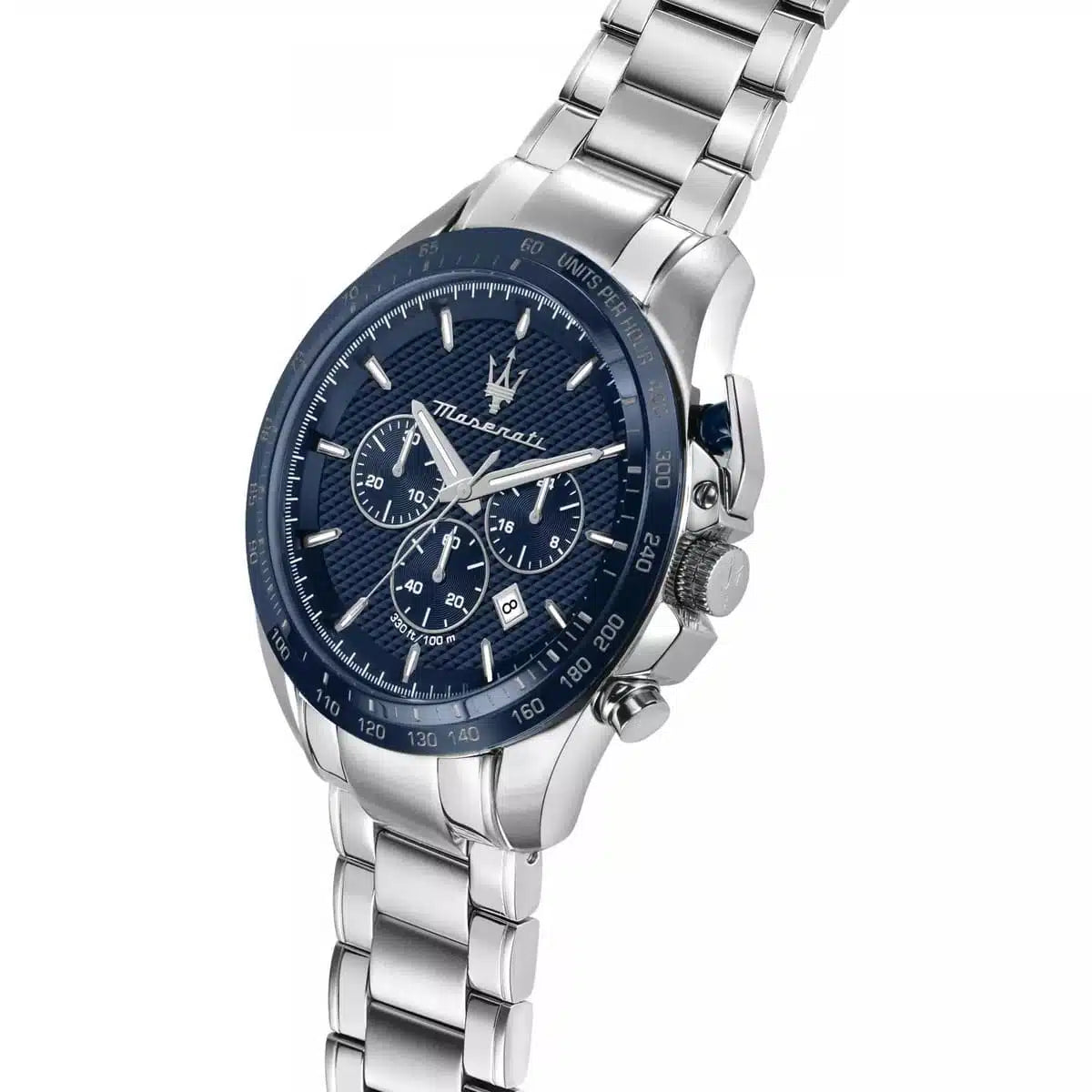 Maserati Maserati Traguardo Men’s Watch R8873612043 – Blue Dial Stainless Steel Chronograph