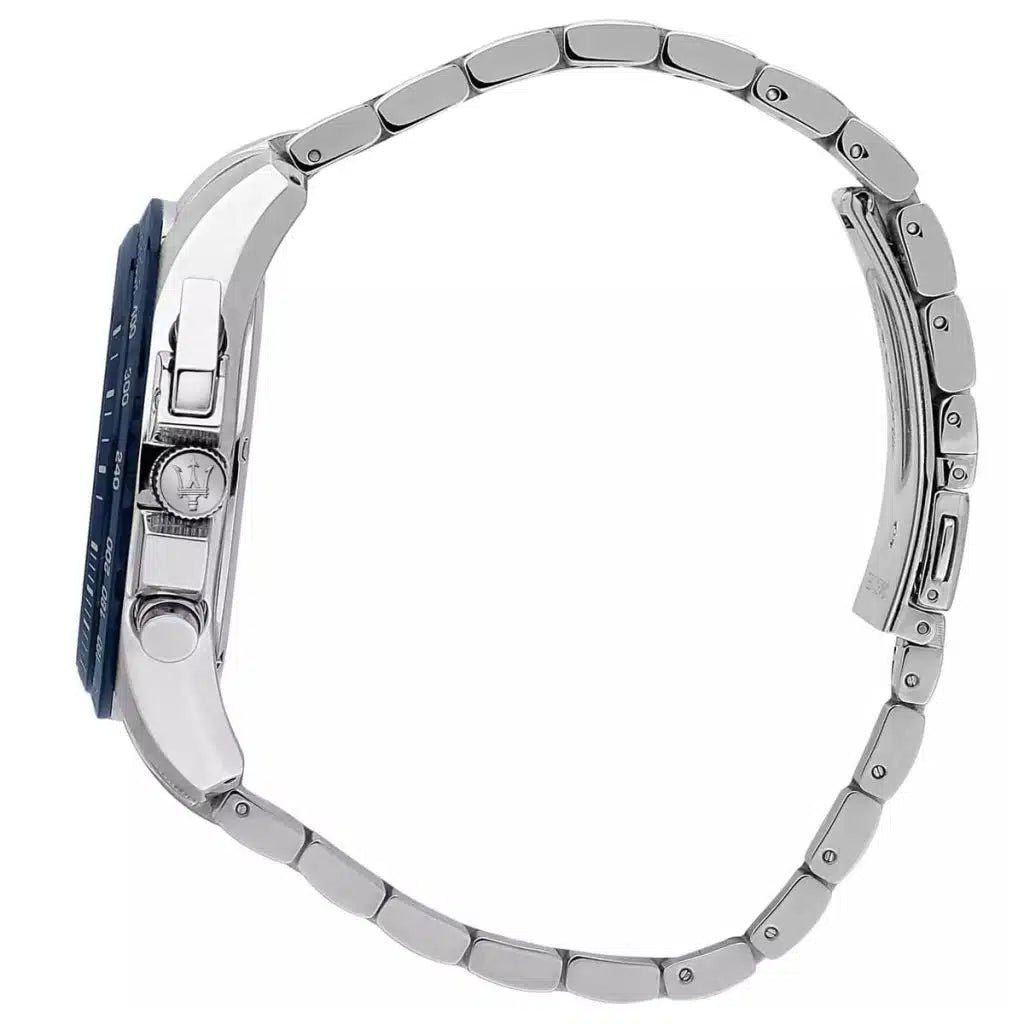 Maserati Maserati Traguardo Men’s Watch R8873612043 – Blue Dial Stainless Steel Chronograph