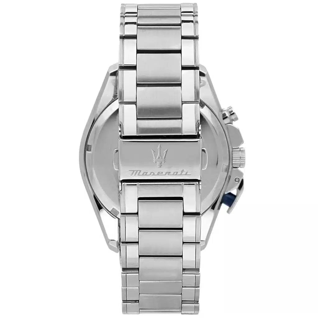 Maserati Maserati Traguardo Men’s Watch R8873612043 – Blue Dial Stainless Steel Chronograph